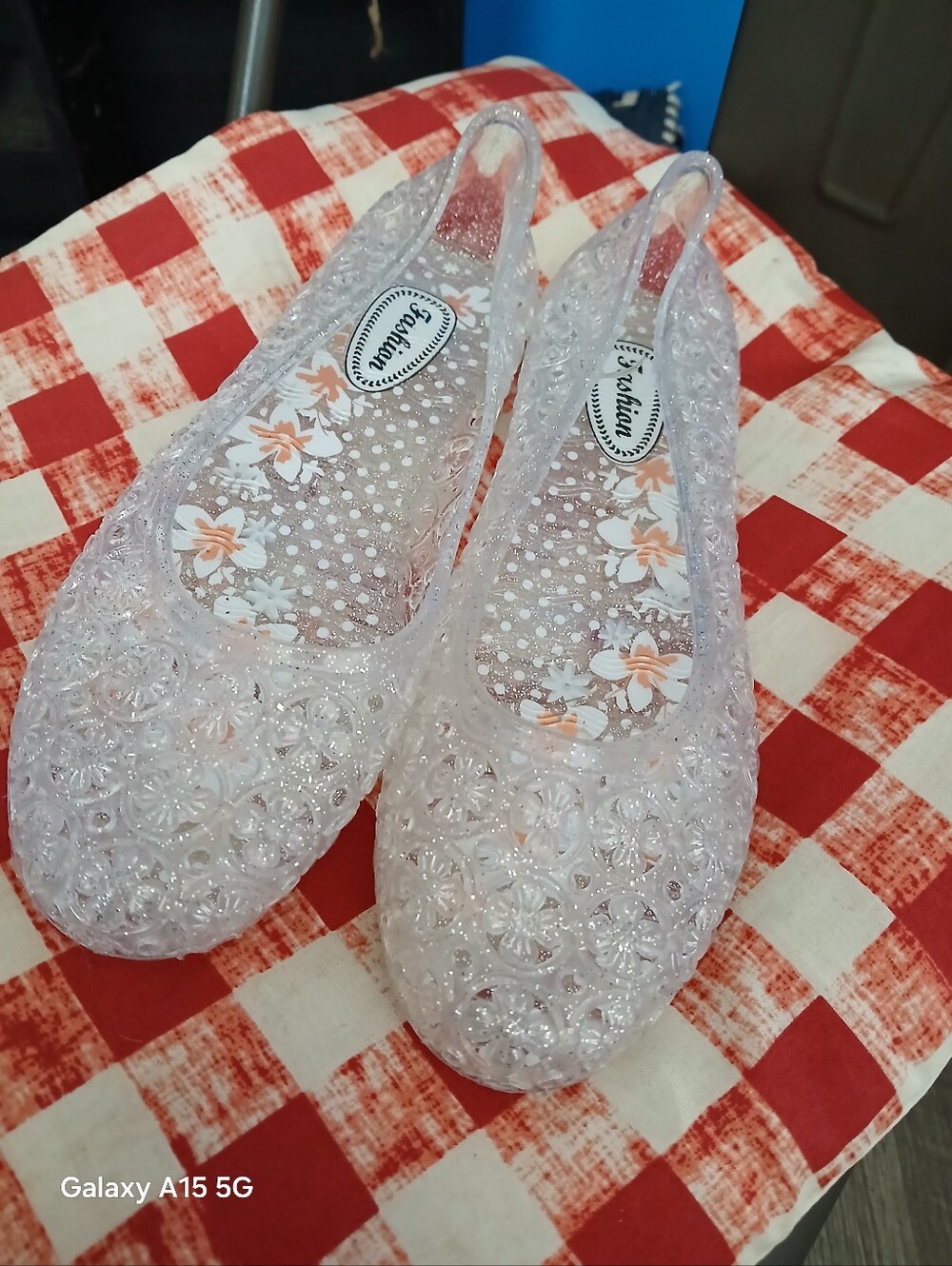 Clear Jelly Floral Ballet Flats - Unbranded